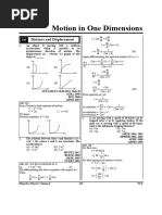 YCT Motion in One Dimensions NEET JEE Practice Questions 