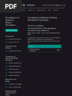 Quizzes Foundations of Breach Attack Simulation Final Exam