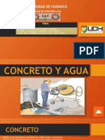 Agua y Concreto