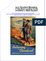 Get Believing in Cleveland Managing Decline in The Best Location in The Nation 1st Edition J. Mark Souther PDF Full Chapter