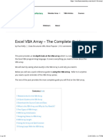 Excel VBA Array - The Complete Guide - Excel Macro Mastery