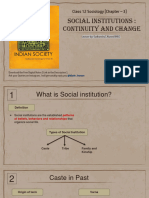 Social Institutions Notes