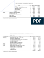 BCGS Book Price List For LKG 2023-2024