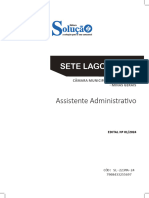 Sete Lagoas - MG: Assistente Administrativo