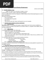 Identifying Physical Database Requirements Identify Database Scope