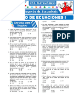 Planteo de Ecuaciones I para Segundo Grado de Secundaria