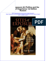 Dơnload Sites of Exposure Art Politics and The Nature of Experience 1st Edition Russon Full Chapter