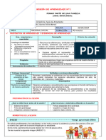 1RA SESIÓN DE PERSONAL La Familia