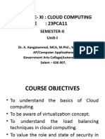 23PCA11 Unit 1 Cloud Computing