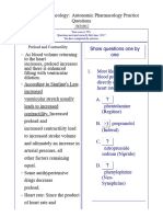 Medical Pharmacology Practice Questions - Autonomic Pharmacology 2