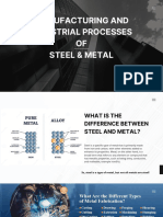 Manufacturing and Industrial Processes of Steel Metal Cement Presentation