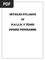 Ballb 5 Yc Consolidated Syllabus