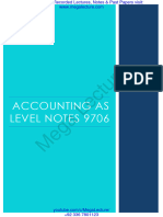 Accounting As Level Notes 9706 2020 Syllabus