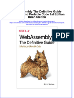 WebAssembly The Definitive Guide Safe Fast and Portable Code 1st Edition Brian Sletten Full Chapter