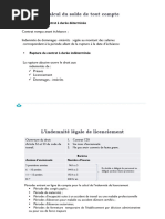 Calcul Du Solde de Tout Compte: Rupture Du Contrat À Durée Déterminée