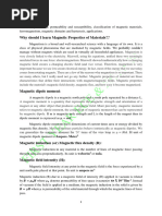 Magnetic Properties of Materials 1ST Year Ece & Ee - 240607 - 001441