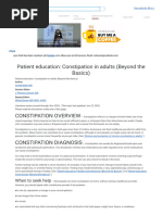 Patient Education - Constipation in Adults (Beyond The Basics) - Uptodate Free