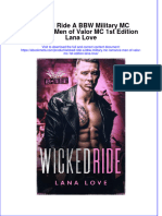 Wicked Ride A BBW Military MC Romance Men of Valor MC 1st Edition Lana Love Full Chapter