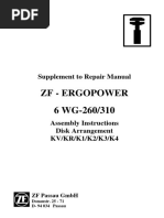 ZF - Ergopower 6 WG-260/310: Supplement To Repair Manual