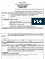 Elt 6 Obe Syllabus (Teaching and Assessment of Grammar)