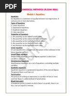 Basic Numerical Methods - BCom BBA-Theory Notes (Juraz)