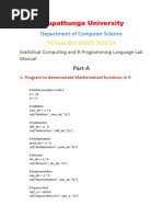 R Programming Solvw