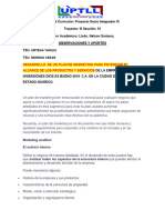 #3 Inversiones Dios Es Bueno 2019 C.A Observaciones y Aportes Secciones 1 y 2