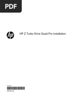 Installing HP Z Turbo Drive Quad