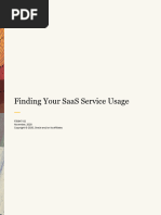 Finding SaaS Service Usage Report