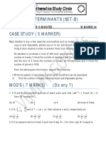 Combined Test Determinants Set-B