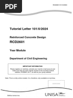 Tutorial Letter 101/0/2024: Reinforced Concrete Design