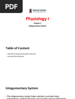 Physiology I - Integumentary System