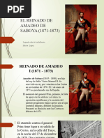 El Reinado de Amadeo de Saboya (1871-1873