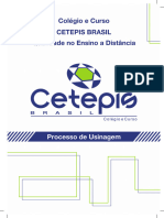 CETEPIS - Apostila de Processo de Usinagem