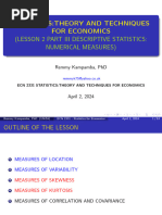 Ecn 2331 Statistics For Economics Lesson 2 Part 2