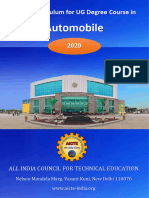 Model Curriculum For UG Degree Course in Automobile