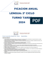 Planificacion Anual de Lengua 2º Ciclo