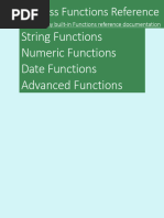 MS Access Functions Reference