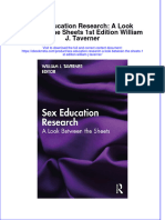 Sex Education Research: A Look Between The Sheets 1st Edition William J. Taverner Full Chapter