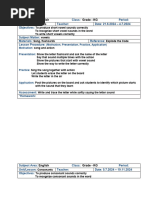 KG Daily Lesson Plan 2024-25