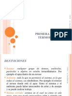 Primera y Segunda Ley de La Termodinámica