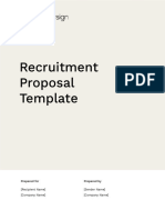 Recruitment Proposal Template