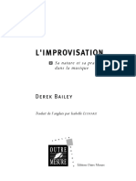 Dereck Bailey Livro Improvisation