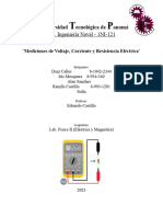 Lab1-Medicion de Voltaje, Resistencia y Corriente electrica.1NI-121 Daniii