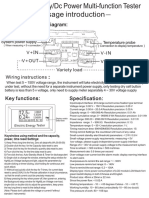 150V20A DC Voltmeter User Manual