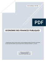 Nouveau Cours Actualise Des Finances Publiques - 2021