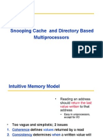 Snooping Cache and Directory Based Multiprocessors