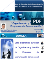 Organización Gestion Empresas Comunicacion - Semana 01