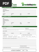 GBI Certification Application Form For Existing Buildings V1.2