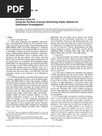 Using The Surface Ground Penetrating Radar Method For Subsurface Investigation